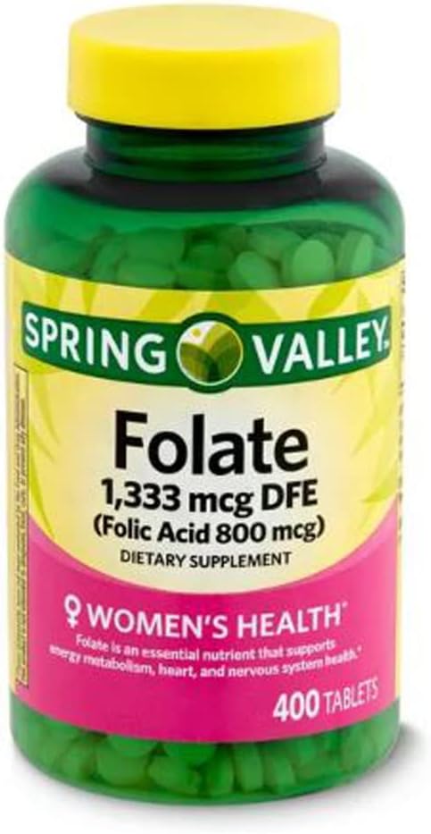 Supplément alimentaire de la vallée du printemps, 1,333 mcg, 400 comtes