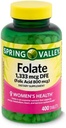 Supplément alimentaire de la vallée du printemps, 1,333 mcg, 400 comtes