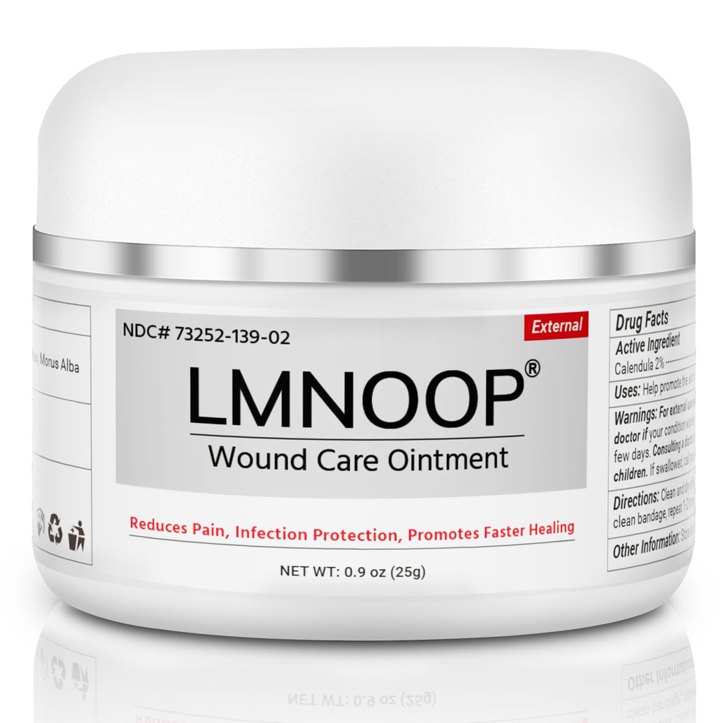 LMNOOP® Bed Sore Salbe, maximale Stärke Wound Pflegecreme für Infektionsschutz und Hautreparatur, schnelle Heilung für Diabetische Wunden, Druck Sores, Venous Ulcer, Burns, Cuts, Scrapes
