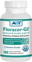 Floracor-GI Candida Cleanse, Probiotique et Enzymatique Formule 180 Capsules