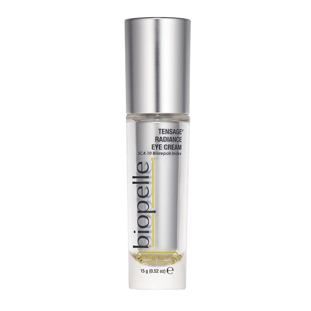 Biopelle Tensage Growth Factor Radiance Eye Cream mit SCA 10 Biorepair Index, Beleuchtung Augenpflege, 0.52 Oz