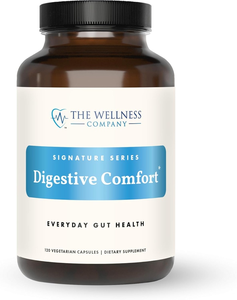 The Wellness Company Digestive Comfort | 120 ct (2 Month Supply) | Relief für Verdauungs-Bloat und Gas mit All-Natur-Enzyme | Non-GMO, Vegan, Gluten Free | für gesunde, glatte Verdauung
