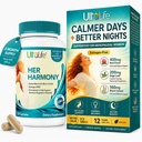 UltaLife Son Harmony Ménopause Suppléments pour les femmes - Flashs chauds Ménopause Relief & Hormone Balance pour les femmes - Contient Black Cohosh, Dong Quai, Red Clover & More - Estrogen Free - 120 Capsules