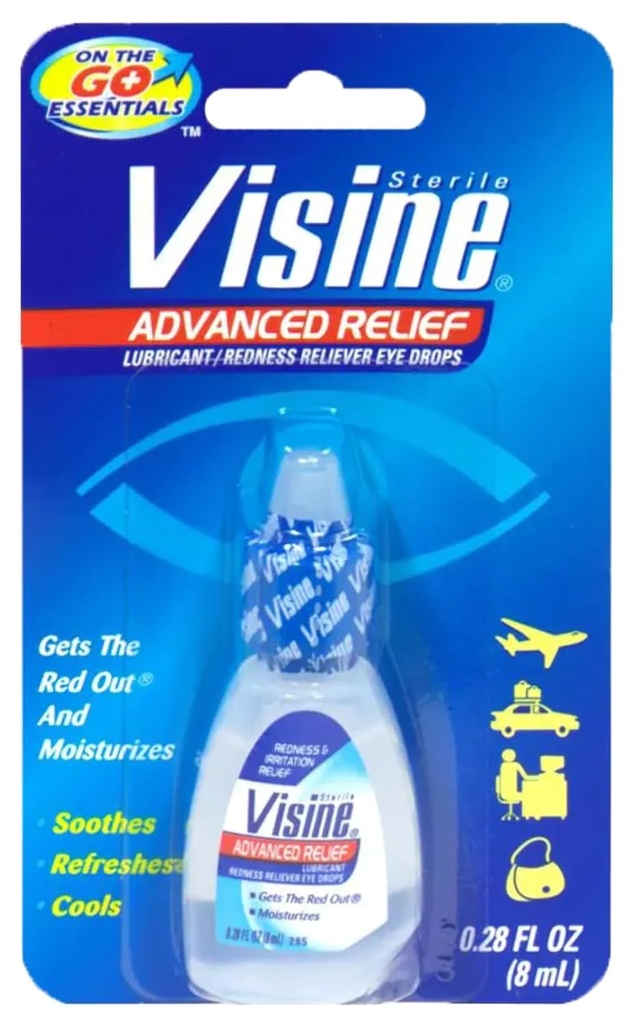Visine Red Eye Hydrating Comfort Redness Relief und Lubricant Augentropfen helfen Moisturize und Relieve Red Eyes 0.28 fl. oz