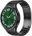 SAMSUNG Galaxy Watch 6 Bespoke Edition 47mm Exclusive Bluetooth Smartwatch, Santé, Fitness, Sommeil, Suivi de fréquence cardiaque, Batterie améliorée, Verre de cristal saphir, Version américaine, Bracelet de lien, Noir