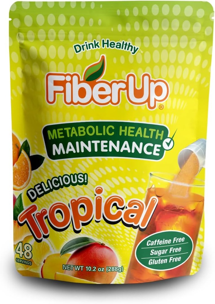 Delicious, Prebiotic Soluble Fiber Supplement, Tropical, 48 Servietten.
