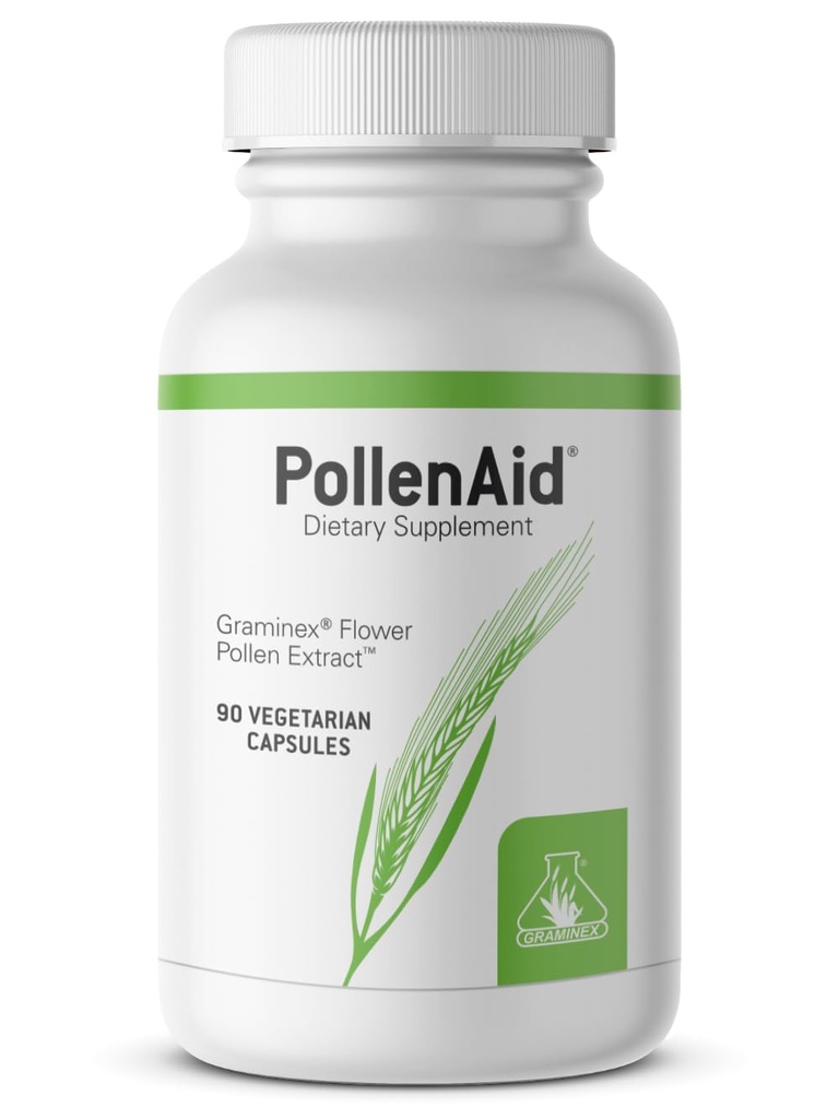 Graminex PollenAid Prostata-Ergänzung: Alle natürlichen Prostata-Unterstützung für Blasenbekämpfung & Urinary Tract Health, Rye Pollen Extract Made in USA, 90 Vegetarische Kapseln