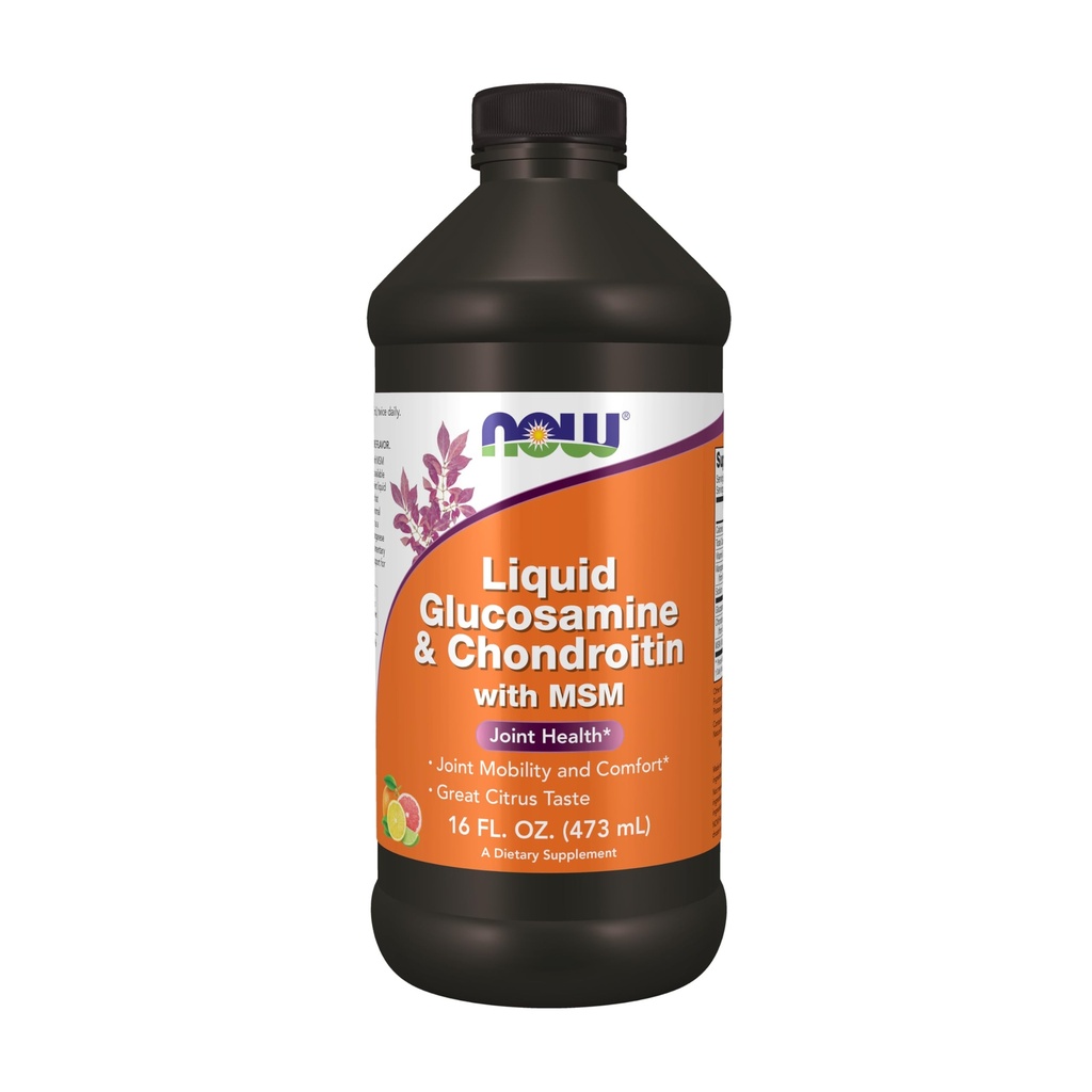 JETZT Ergänzungen, Glucosamin & Chondroitin mit MSM, Flüssigkeit, Joint Health, Mobility and Comfort*, 16-Ounce