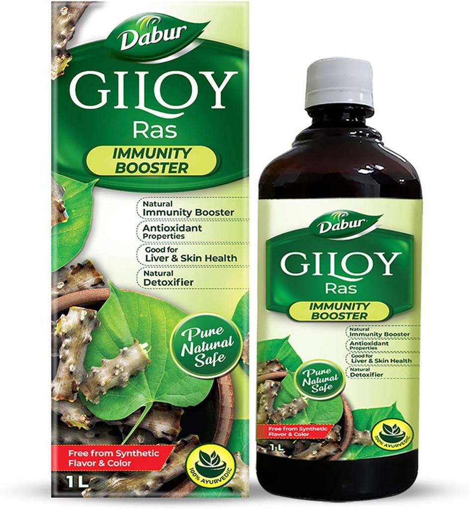 Dabur Giloy Juice Immunity Booster avec la source naturelle d'antioxydants - 1 L
