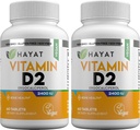 Vitamine Vegan Natürliches Vitamin D 2400 IU, D2, Zertifizierter Halal (Pack von 2)