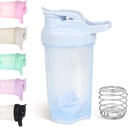 D.Y.A 16oz Shaker Bottle,Leak Proof Sports Shaker Cups für Protein Shakes,Shaker Bottle for Pre Workout and Travel To Go,BPA Free & Easy Clean Protein Shaker Bottle,Blue