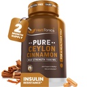 Herbtonics Pure Ceylon Cinnamon Kapseln | Immunsystem, Gesunde Gewichtsmanagement | Non-GMO, Gluten Free | 1500 Mg - 120 Kapseln