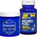 NATURAL STACKS NeuroFuel & Resveratrol+ Supplement Bundle - unterstützt Fokus, Memory & Healthy Brain Aging* - 135 Kapseln