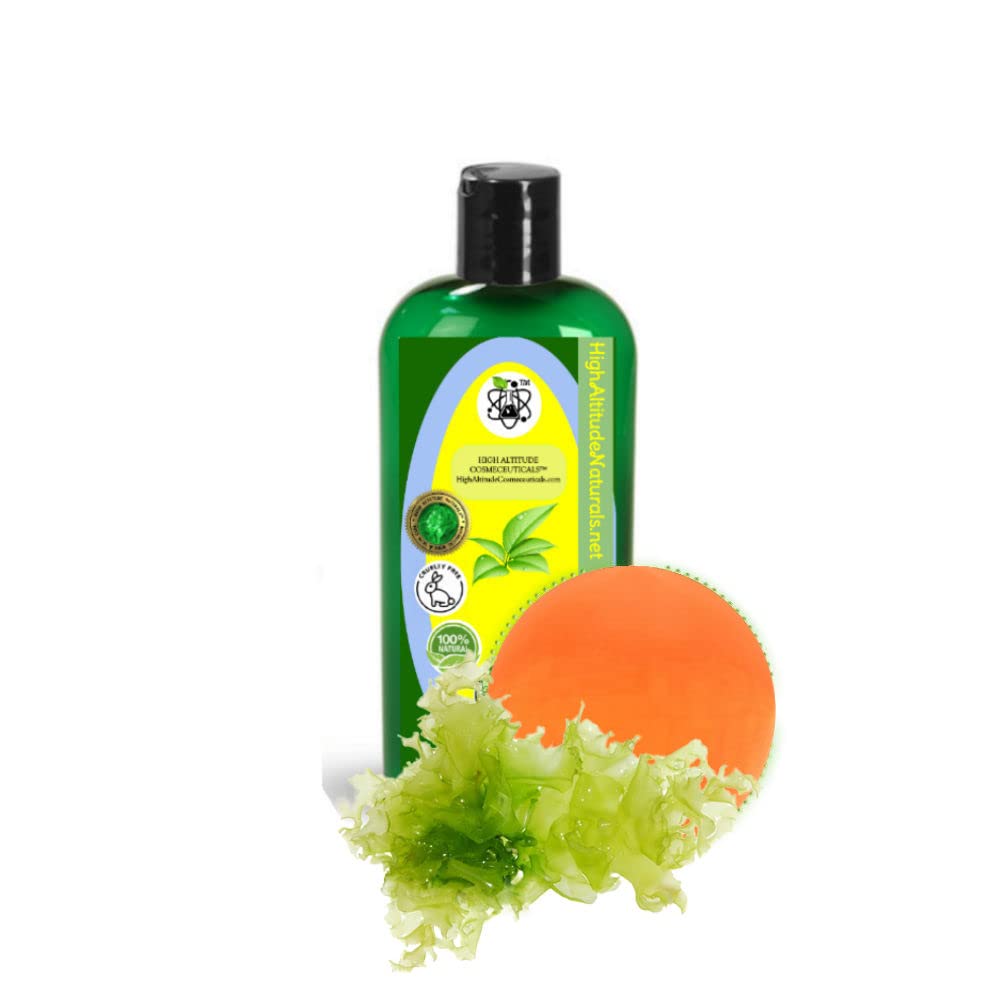 4 oz (120 ml) Huile de microalgue marine (algale, schizochytre)- pour la beauté des cheveux de peau - Oméga-3, DHA-40
