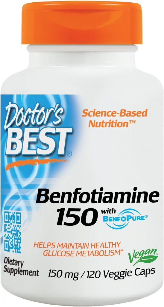 Beste Benfotiamin-Gemüsekapseln, 150 mg, 120 Count