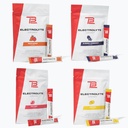 TB12 Electrolyte Powder for Fast Hydration by Tom Brady, 4-Pack Stickpacks (Lemonade, Blueberry Pomegranate, Fruit Punch & Peach Mango), Natural, Easy to Mix. Low Sugar, Low Calorie (60 Servings)