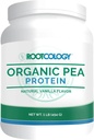 Rootcology von Dr. Izabella Wentz | Organic Pea Protein | USDA Certified Organic Pea Protein with 20g Plant Protein per Serving | Natural Vanilla Flavor | 454g / 15 Servings