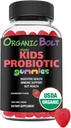 USDA Organic & Vegan Kids Probiotics Gummi 30 Servierungen, 2.5 Billion CFU, Gluten & Gelatin Free | Natürlich entflammte Probiotika für Kinder
