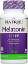 Natrol Melatonin 3 mg Sleep Time Release Nahrungsergänzung Tabletten 100 ea (Pack von 4)