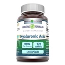 Erstaunliche Formeln Hyaluronsäure 100 Mg Supplement | Kapseln | Non-GMO | Gluten-Free | Made in USA (1 Pack | 120 Count)