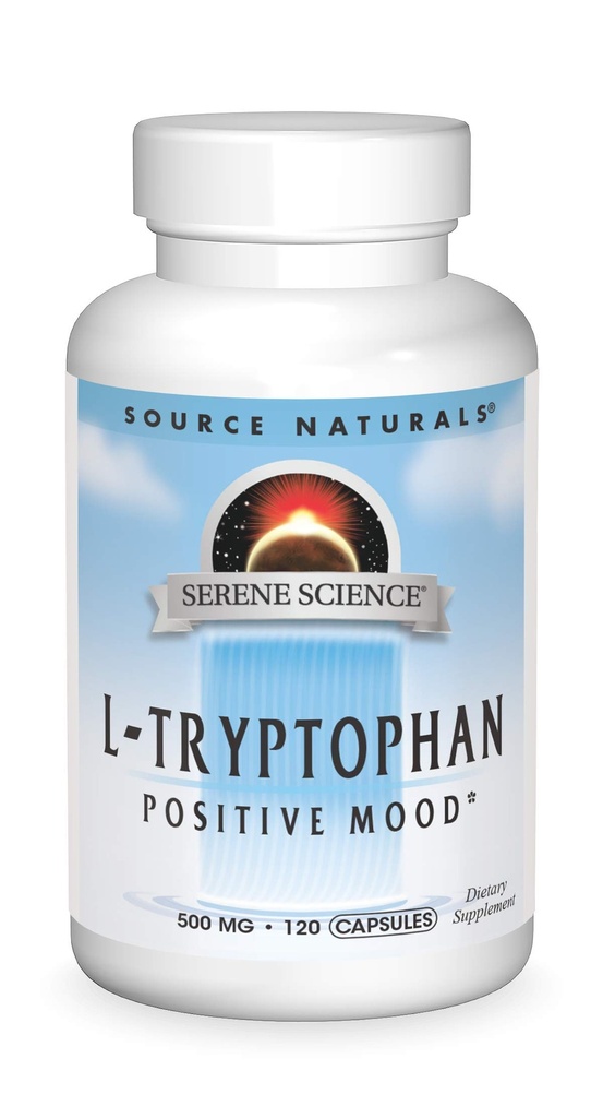 Source Naturals Serene Science L-Tryptophane, humeur positive*, 500 mg - 120 capsules