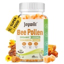Bienen Pollen 1000mg Zucker freie Gummie, w/Fenugreek, Royal Jelly, Propolis, Organic Bee Pollen Chewable Supplement für Frauen, reich an Vitamin E, Immunität & Hautpflege, 60 Zähler