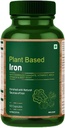 Pflanzenbasiertes Eisen mit Eisen Fumarat, Vitamin C, Spinat & Beet Root angereichert mit natürlichen Quellen von Eisen – 60 Kapseln