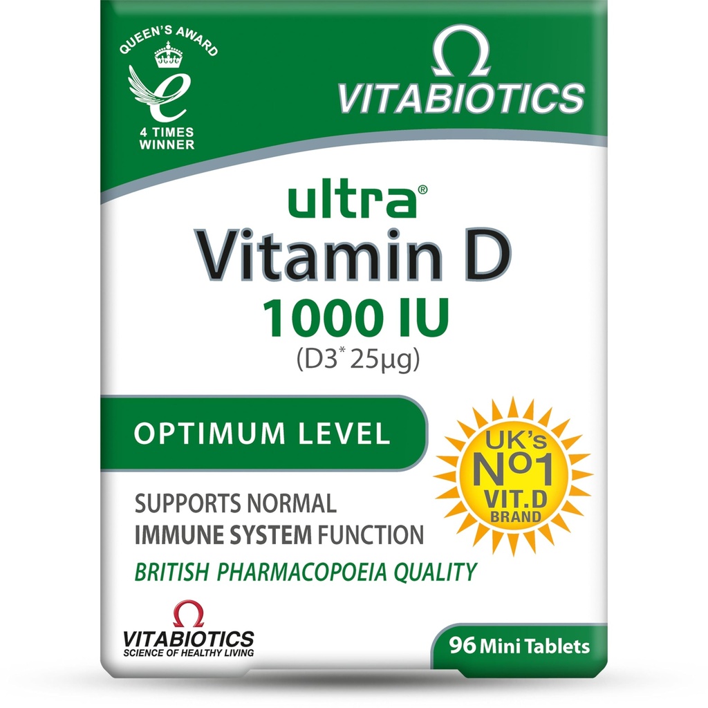 Ultra par Vitabiotiques Comprimés de vitamine D x 96
