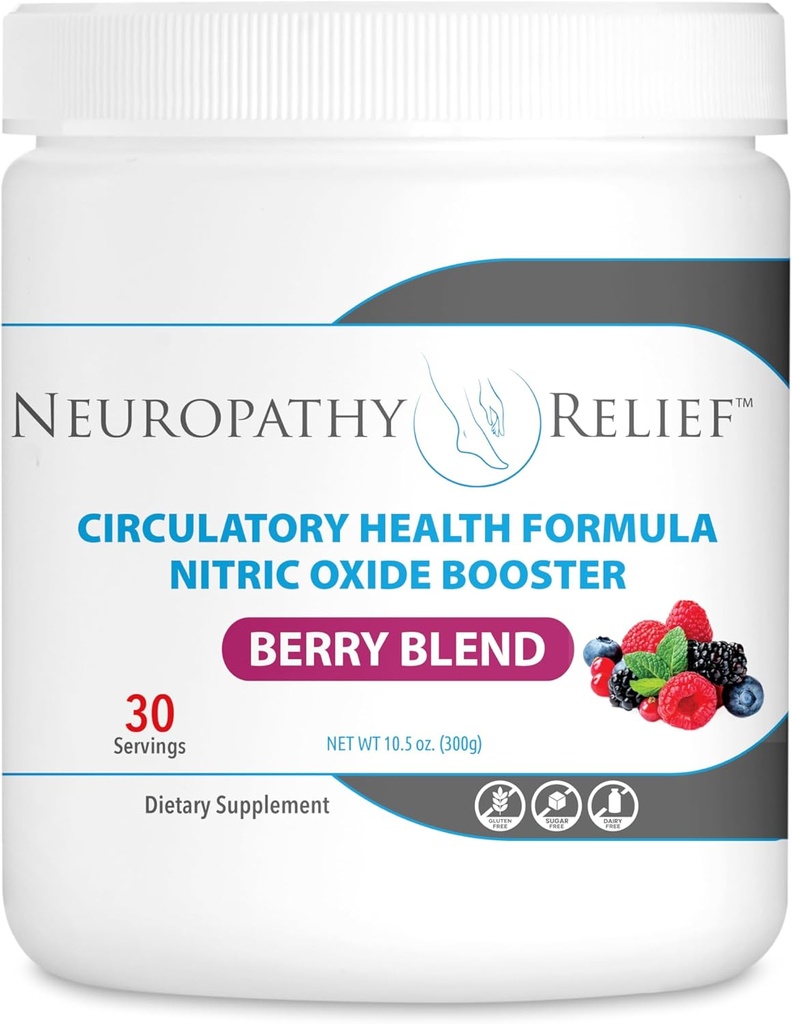 Neuropathie ReliefTM - Kreislaufgesundheit Formel Nitric Oxid Booster - Berry Blend - L-Arginin L-Citrullin