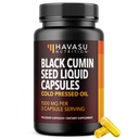 Cold Pressed Black Seed Oil Capsules - 1500mg Black Cumin Ergänzung für Immunfunktion, Verdauungsunterstützung & Gesamtgesundheit - Haar & Haut Superfood - Nigella Sativa - 1 Monat Versorgung, Unflavored