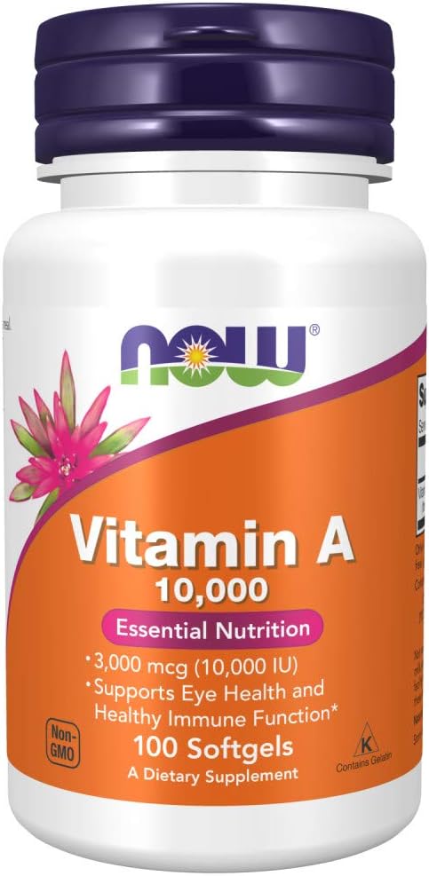 NOW Foods, Vitamin A, 10,000 IU, 100 Softgels