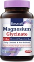 Bonawell Magnesium Glycinat, 210 mg Elemental Magnesium Pro Servieren, Voll Chelat & Non-Buffered, Unterstützt Entspannung, Nerve, Muskel & Knochen Gesundheit, 120 Vegan Kapseln
