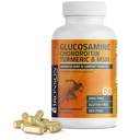 Bronson Glucosamine Chondroitin Turmeric & MSM Advanced Joint & Cartilage Formula, unterstützt gesunde Gelenke, Mobilität & Cartilage - Non-GMO, 60 Kapseln
