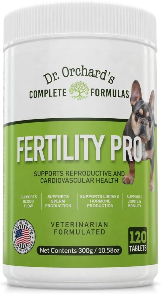 Dr. Orchards Fertility Pro für Hunde - Vet Formuliert - für Männer und Frauen -120ct