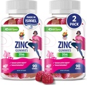 Zinkgummis für Erwachsene - Zink Kaugummi für Immununterstützung - Leistungsstarke natürliche Antioxidante Non-GMO Ergänzung für Kinder Männer Frau Erwachsene