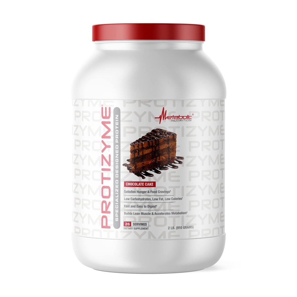 Protizyme 100% poudre de protéines de lactosérum haute protéine, faible teneur en glucides, faible teneur en gras avec enzymes digestives, 24 vitamines essentielles et minéraux