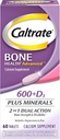 Beruhigen Sie 600+D3 Plus Mineralstoffe Kalzium und Vitamin D Supplement Tabletten, Knochengesundheit und Mineralergänzung für Erwachsene - 60 Zähler