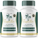 (Official 2 Pack) Tropislim, Tropislim All Natural Caribbean Flush, Weight Loss Supplement, Tropislim Slimming Kapseln für Damen, Gesunder Lebensstil + Leaner Physique, Tropical Reviews (120 Kapseln)