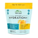 ORIGINAL TERRA Hydratation saine + Packs de poudre d'électrolyte -Détox Support Boisson Mélange de demi N' Demi Lémonade Iced Tea , 1 Stickpack par portion (30 portions)