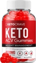 Crave Keto ACV Gummies - Advanced Formula Crave Keto Plus ACV Weight Management Gummis Apfelessig Crave ACV Gummies Nahrungsergänzungsmittel Bewertungen Männer Frauen (60 Gummi)