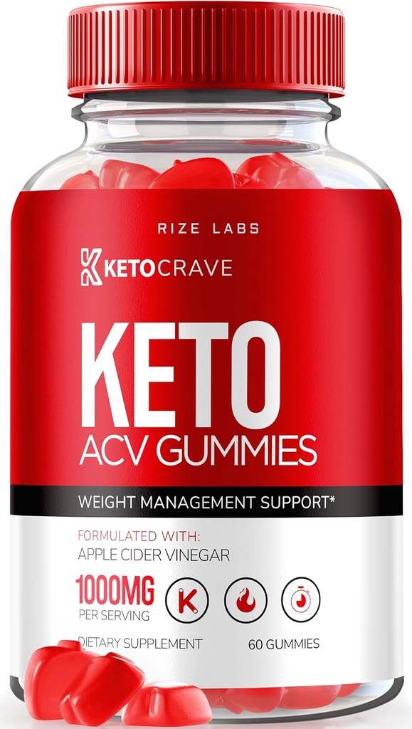 rize labs Keto Crave Keto ACV Gummis für Advanced Weight Loss, Maximum Strength Supplement, Gomitas Bewertungen (60 Gummis)