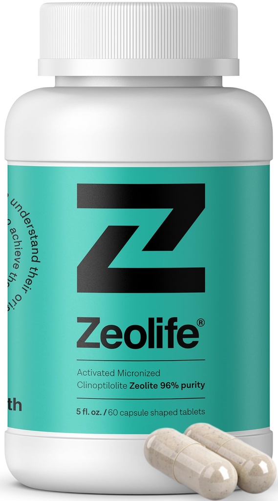 Zeolith-Aktivierte 1 Gramm pro Kapsel Micronized Clinoptilolite 96% Reinheit. Ultra FINE
