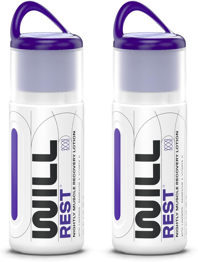 Magnesium Lotion für Schlaf I Nachtthemaale Magnesiumcreme für Entspannung I Vitamin D & Lavender Lotion für bessere Schlaf & Relief I 3 Fl oz (2 Pack)