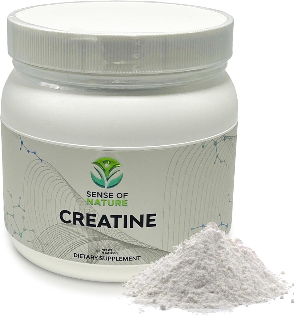 Kreatin Monohydratpulver 90 Servierungen - 5g (5000mg) mikronisiertes Kreatinpulver pro Servierung, Kreatin Pre Workout, Kreatin für Muskelaufbau, Kreatin Monohydrat 450g(1.0lbs)