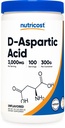 Nutricost D-Aspartic Acid (DAA) Pulver 300G - Reine D Aspartinsäure