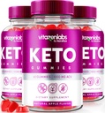 NutraRize (Pack mit 3 Vitazenlabs Keto Gummies, Keto Vitamins Plus Apfel Apfelessig, Alle natürlichen 1000 MG Gummy Pillen, Maximale Stärke Bewertungen (180 Gummi)