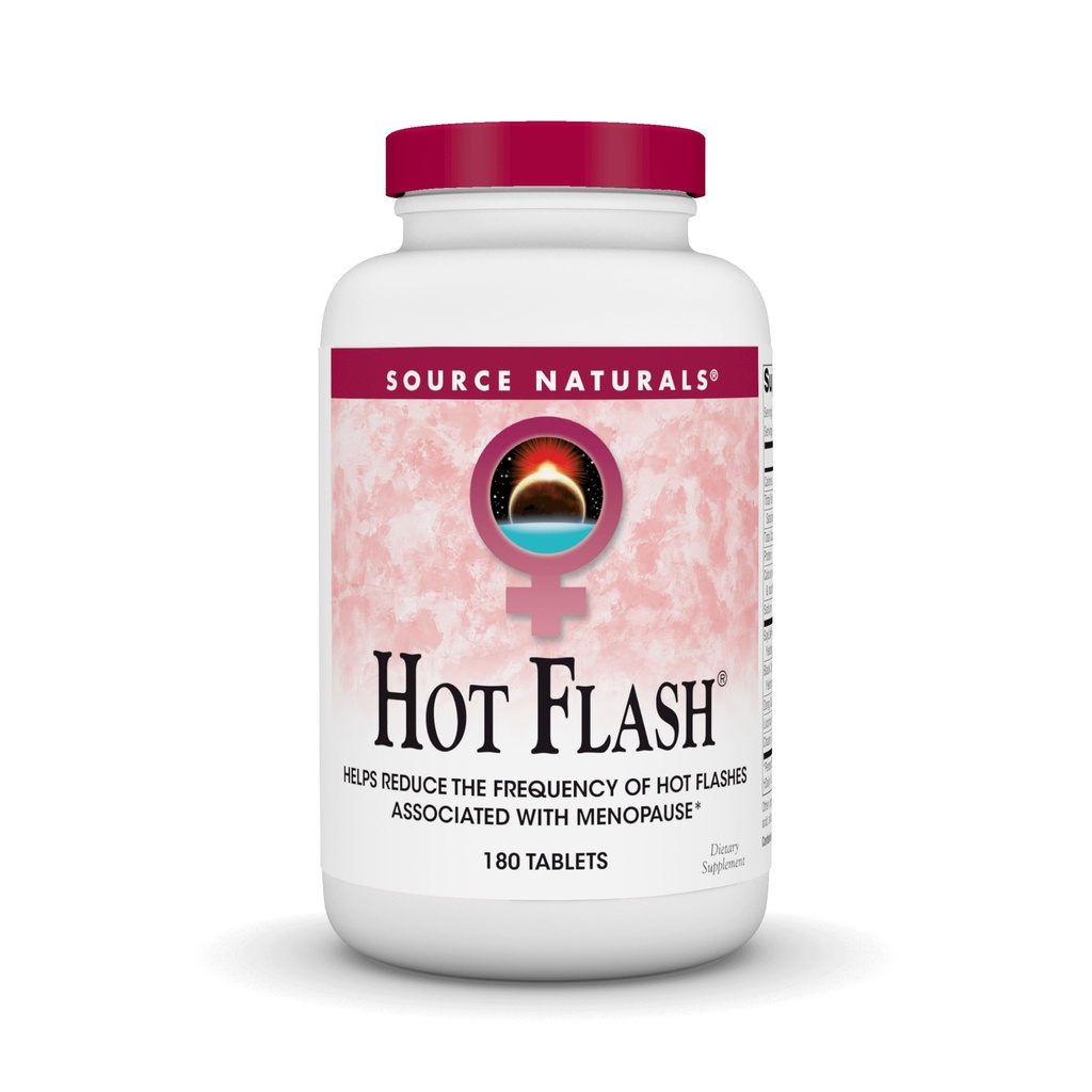 Source Naturals Hot Flash - Hilft die Häufigkeit von Hot Flashes verbunden mit Menopause, Non-GMO Soy - 180 Tabletten - 60 Tage Versorgung