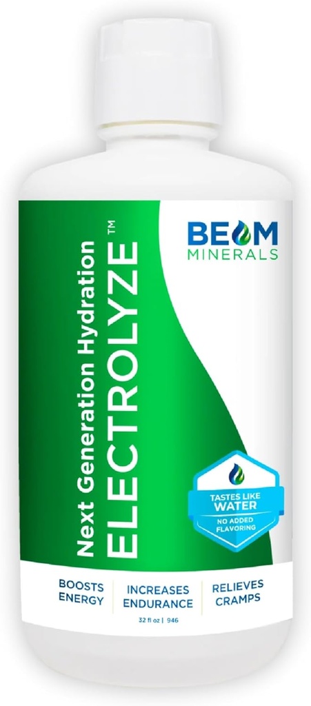 BEAM Minerals Electrolyze | Liquid Electrolyte Replenishment | Alle Elektrolyte, Ohne All The Salt | 32 fl Oz