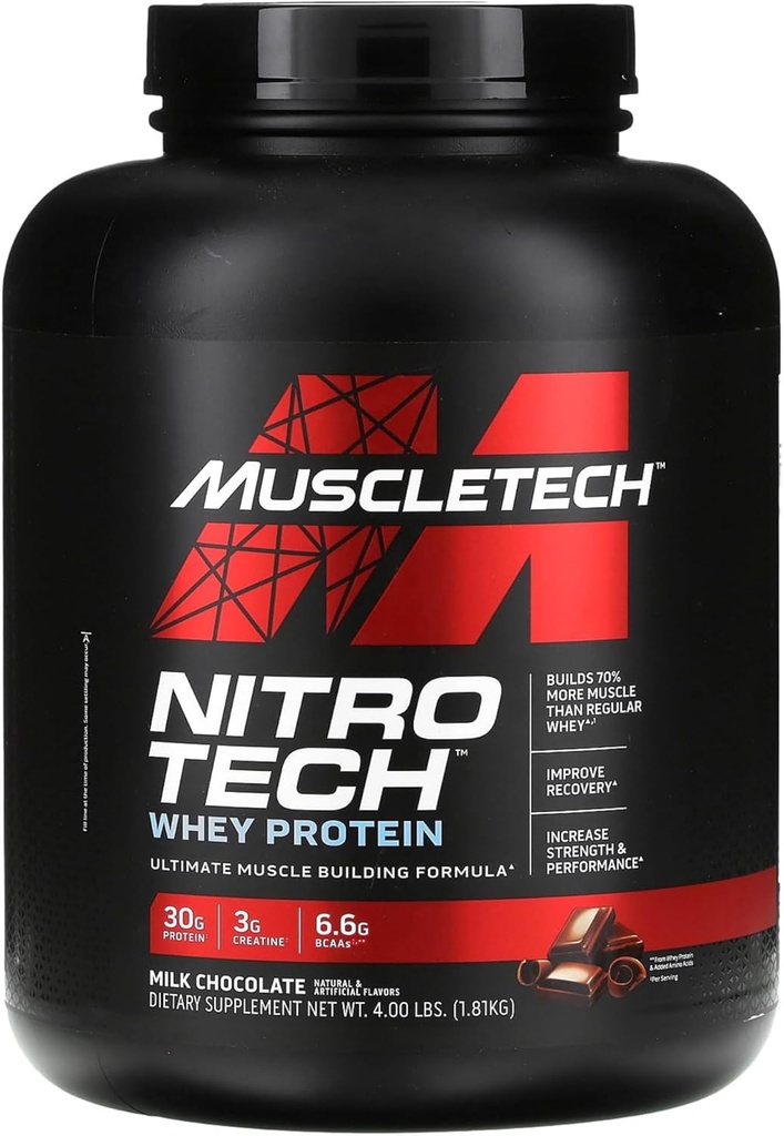 MuscleTech NitroTech Performance Series Whey Isolate Chocolate 4lb