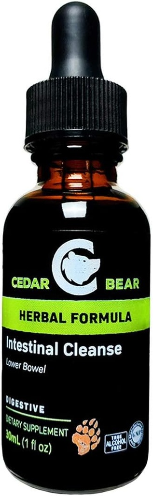 Zedernbär Intestinal reinigen eine flüssige Kräuterergänzung, die die Umwelt des Verdauungssystems moderiert, so dass begünstigende Flora zu flüchten 1 Fl Oz